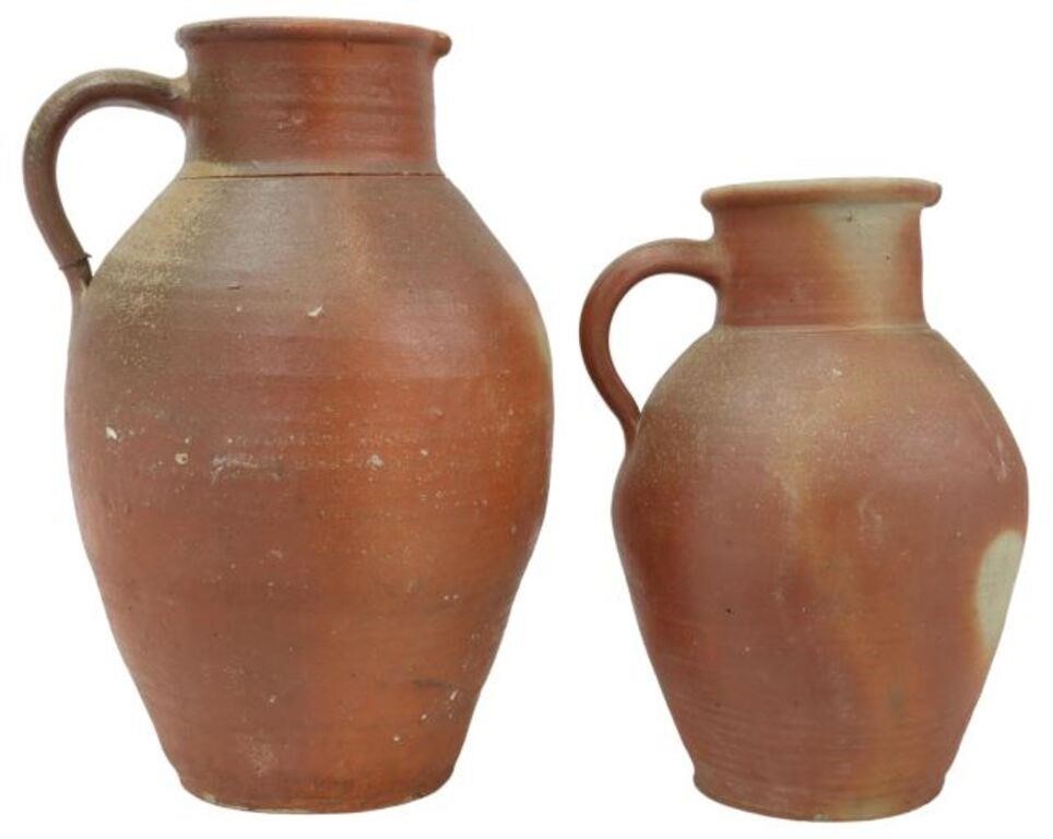 (2) FRENCH PROVINCIAL STONEWARE