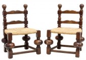 (2) FRENCH PROVINCIAL WALNUT R