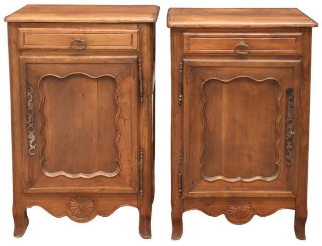 (2) FRENCH PROVINCIAL WALNUT SIDE