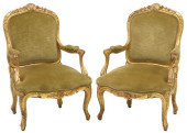 (2) FRENCH REGENCE STYLE GILTW