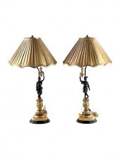2 FRENCH STYLE BRONZE CHINOISE