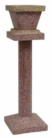 (2) FRENCH TERRAZO PLANTER ON