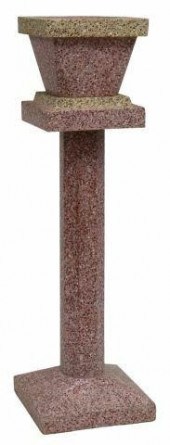 (2) FRENCH TERRAZO PLANTER ON