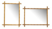 (2) FRENCH TURNED MAPLE FAUX B