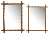 (2) FRENCH TURNED WOOD FAUX BA