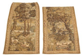 (2) FRENCH VERDURE WOVEN TAPES