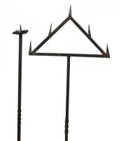 (2) FRENCH WROUGHT IRON ALTAR