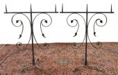(2) FRENCH WROUGHT IRON ALTAR