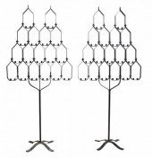 (2) FRENCH WROUGHT IRON ECCLES