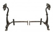 (2) FRENCH WROUGHT IRON FLORAL