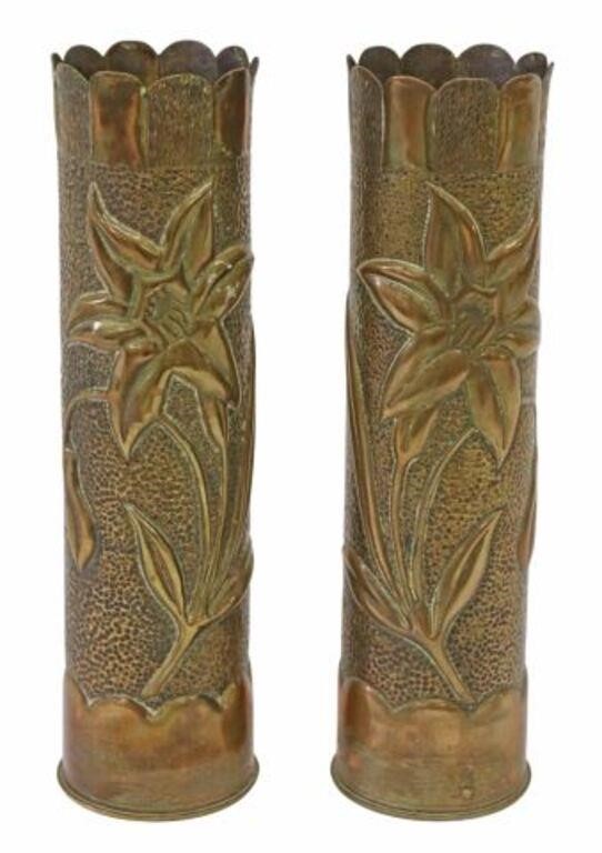 2) FRENCH WWI-ERA TRENCH ART