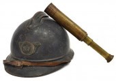 (2) FRENCH WWI MILITARY HELMET