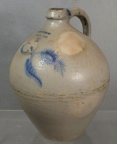 2 gal blue decorated stoneware