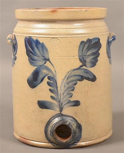 2 GAL. SLIP DECORATED STONEWARE