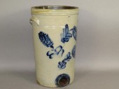 2 GALLON COBALT DECORATED STON