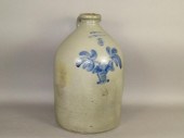 2 GALLON COBALT DECORATED STON
