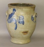 2 GALLON COBALT DECORATED STON