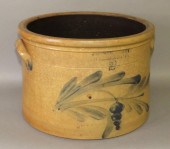 2 GALLON COBALT DECORATED STON