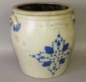 2 GALLON COBALT DECORATED STON