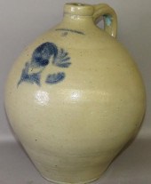 2 GALLON COBALT DECORATED STON