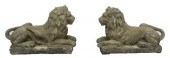 (2) GARDEN STATUARY CAST STONE
