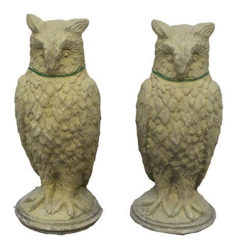 (2) GARDEN STATUARY CAST STONE