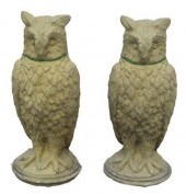 (2) GARDEN STATUARY CAST STONE
