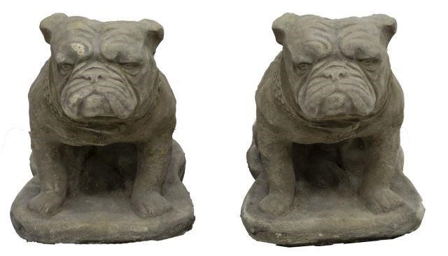 (2) GARDEN STATUARY CAST STONE