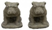 (2) GARDEN STATUARY CAST STONE