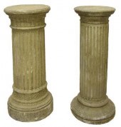(2) GARDEN STATUARY CAST STONE