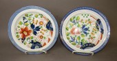2 GAUDY DUTCH PLATESca. 1825;