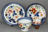 2 GAUDY DUTCH SINGLE ROSE PATT