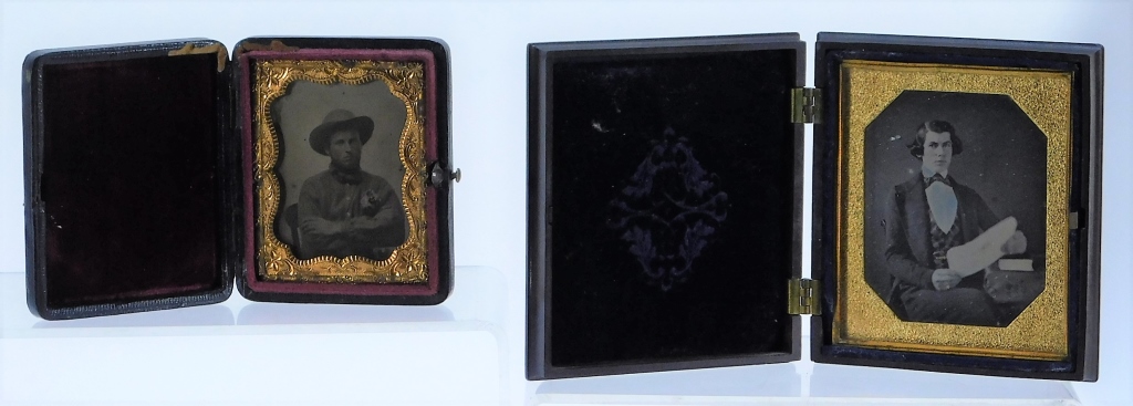 2 GENTLEMAN DAGUERREOTYPE AND