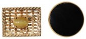 (2) GENT'S 14KT YELLOW GOLD CU