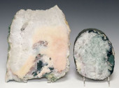 (2) GEOLOGICAL QUARTZ CRYSTAL