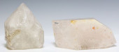 (2) GEOLOGICAL QUARTZ CRYSTAL