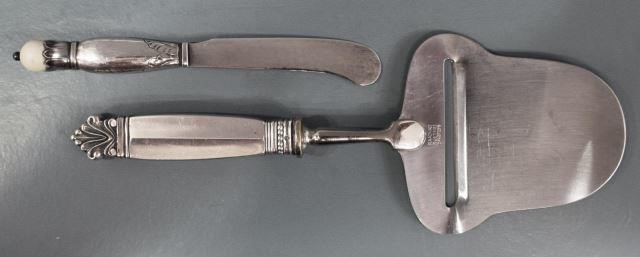 (2) GEORG JENSEN CHEESE PLANE &
