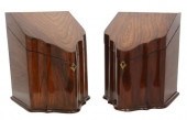 (2) GEORGIAN STYLE MAHOGANY CU