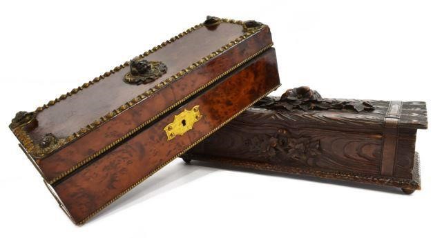 (2) GERMAN BLACK FOREST WALNUT &