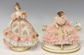 (2) GERMAN DRESDEN LACE PORCEL