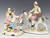 (2) GERMAN DRESDEN PORCELAIN F