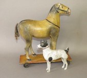 2 GERMAN PAPIER MACHE ANIMAL F