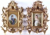 2 GERMAN PORCELAIN PLAQUES DIE