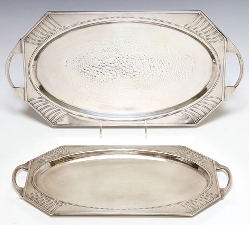 (2) GERMAN WMF ART DECO SILVERPLATE