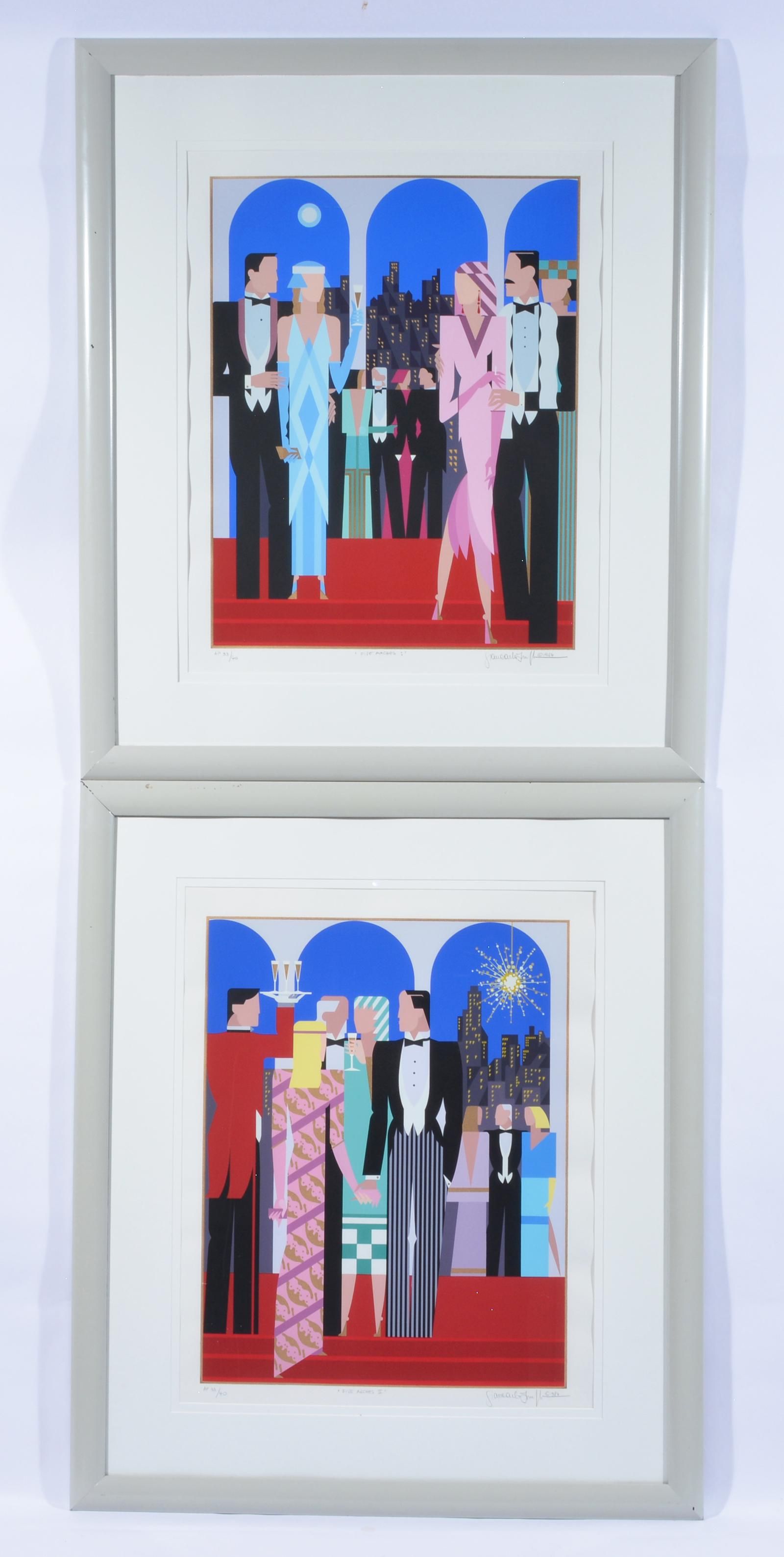 2 GIANCARLO IMPIGLIA SERIGRAPHS,