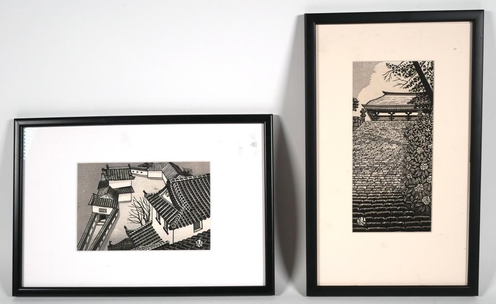 (2) GIHACHIRO OKUYAMA, WOODBLOCK