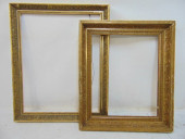 2 GILT FRAMES, CARVED WOOD & G