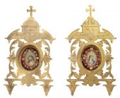 (2) GILT METAL FRAMED DEVOTION