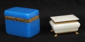 (2) Glass and alabaster dresse