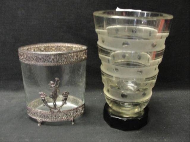 2 Glass Items: 1 DAUM, NANCY and
